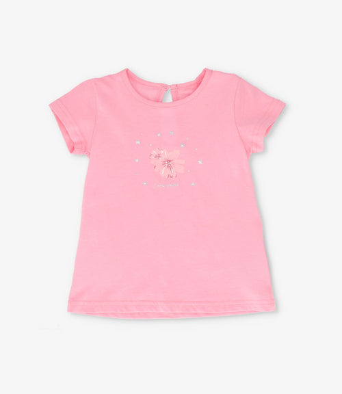 Polera niña con flor 2 años / Rosado