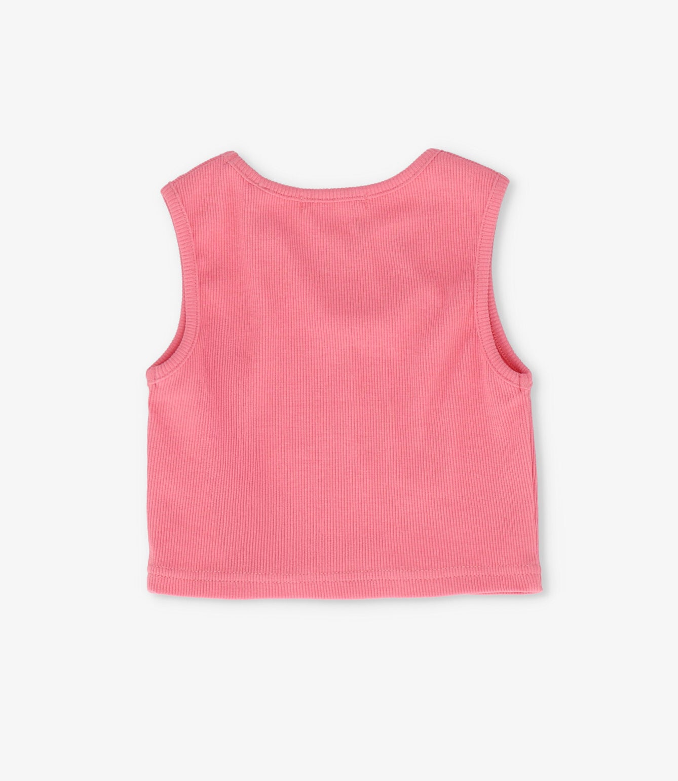Polera niña acanalada con lazos 2 años / Coral