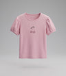 Polera niña acanalado con cherry