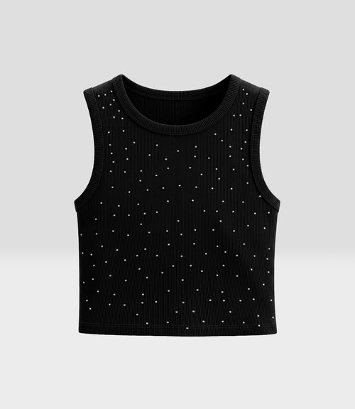 Polera niña crop 2 años / Negro
