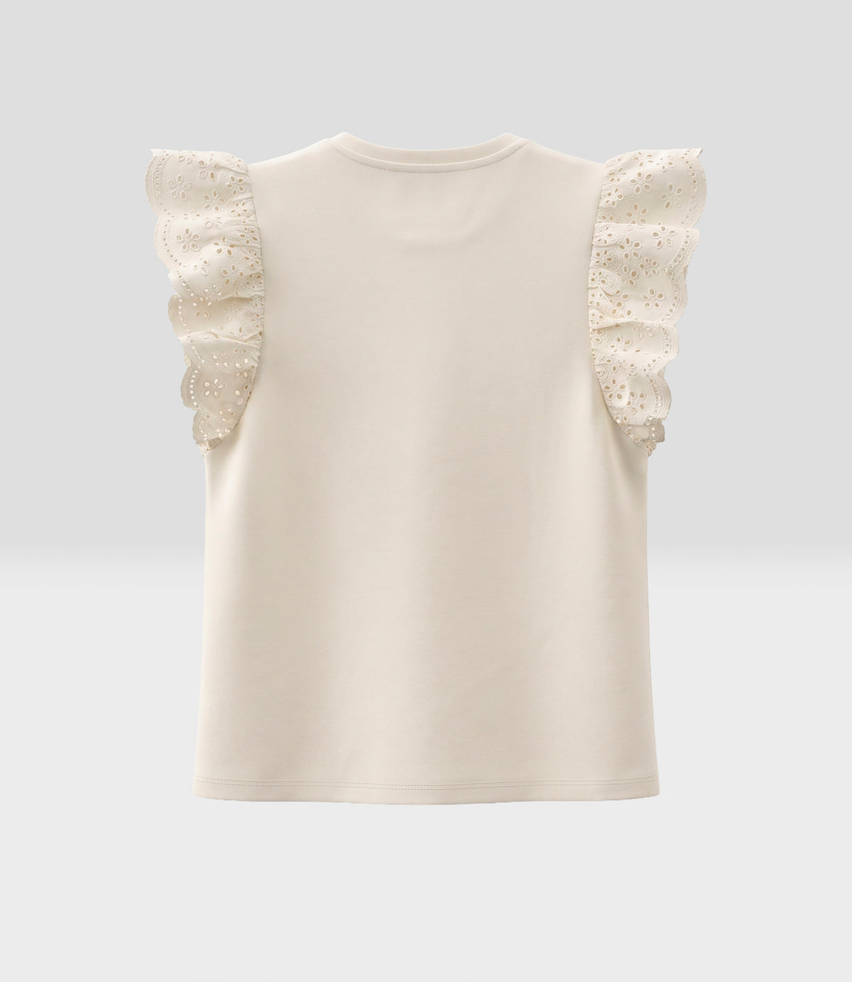Polera niña con bordado 2 años / Crudo