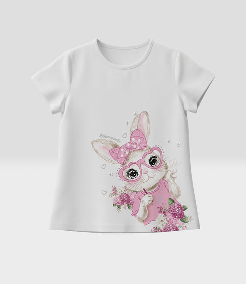 Polera niña con conejo 2 años / Crudo
