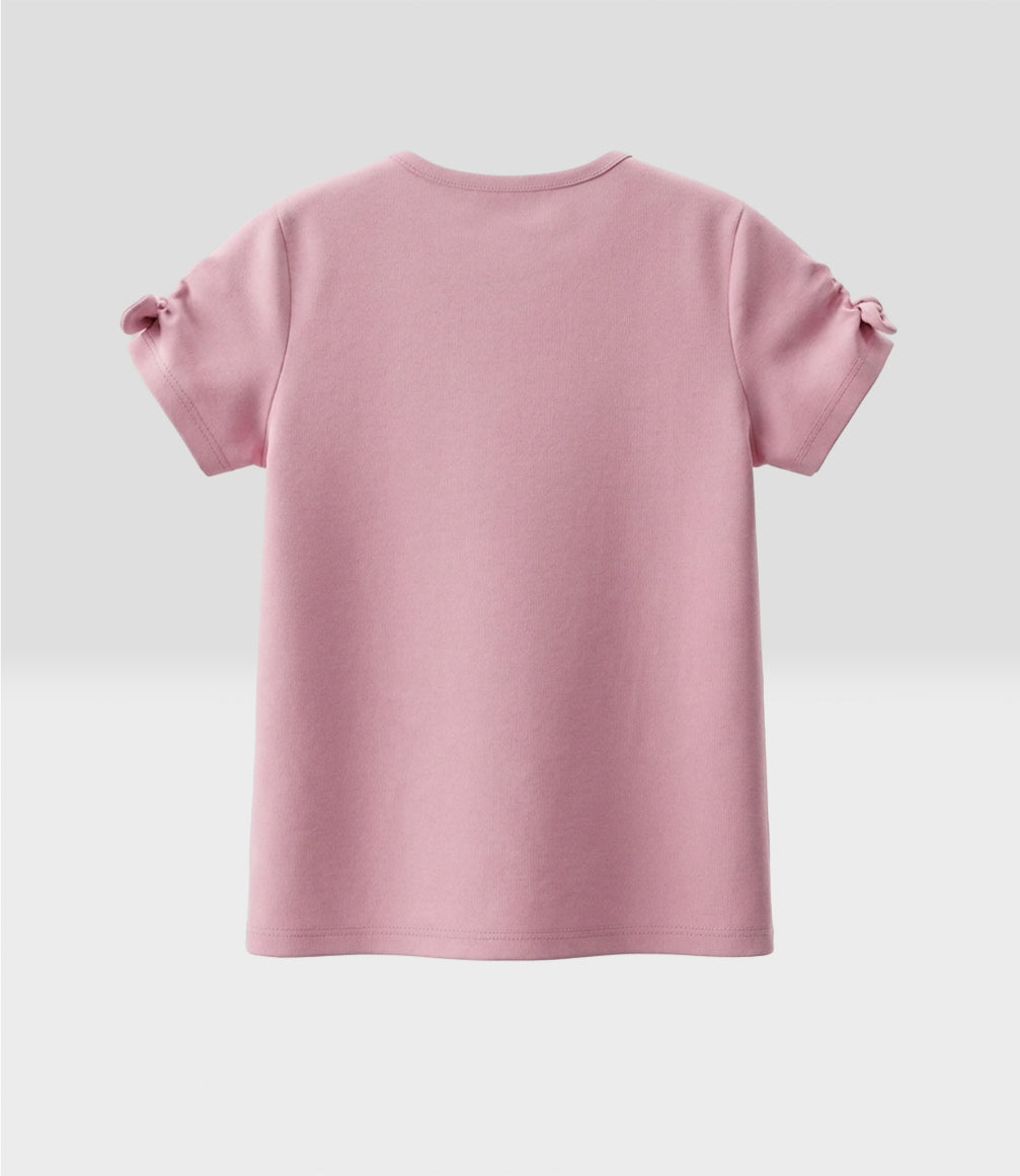 Polera niña con estampado 2 años / Palo Rosa