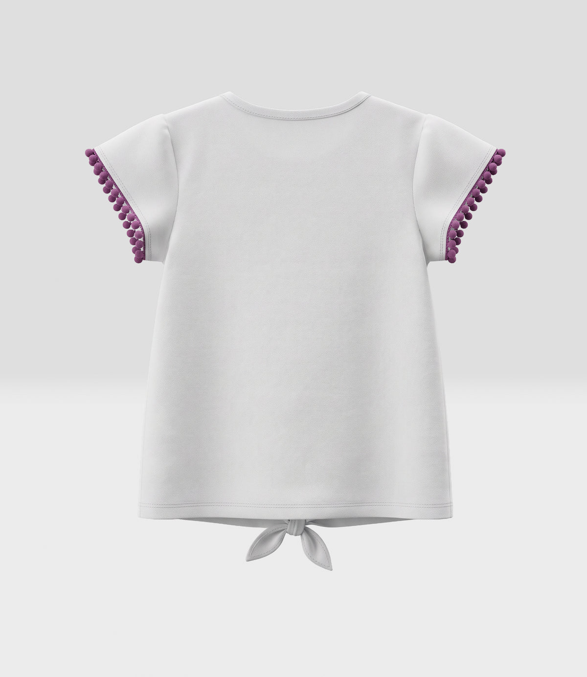 Polera niña con nudo 2 años / Crudo