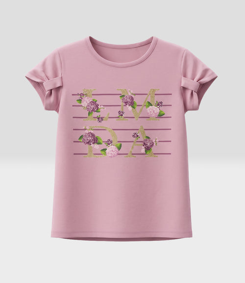 Polera niña con estampado