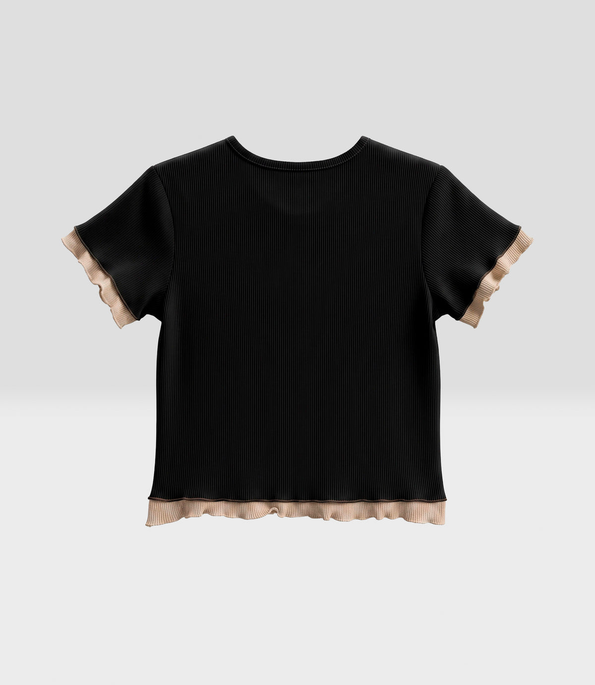 Polera niña con flor 2 años / Negro