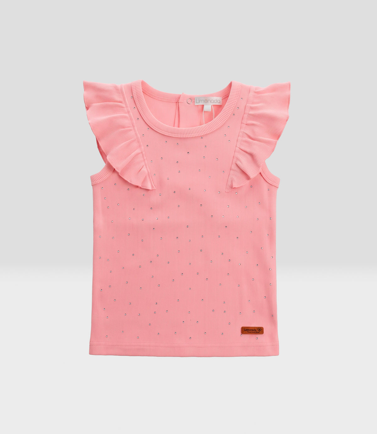 Polera niña acanalada 2 años / Coral