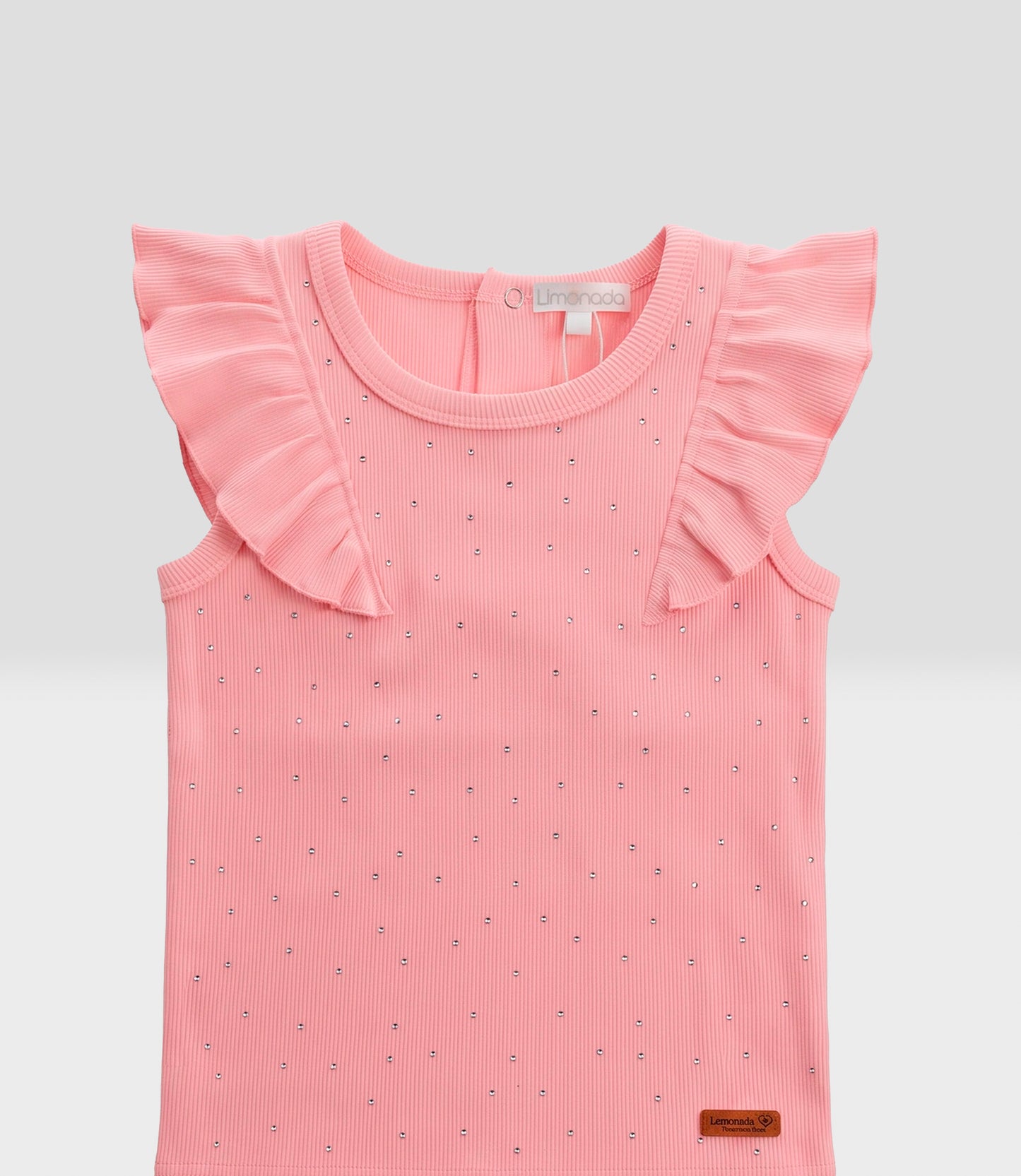 Polera niña acanalada 2 años / Coral