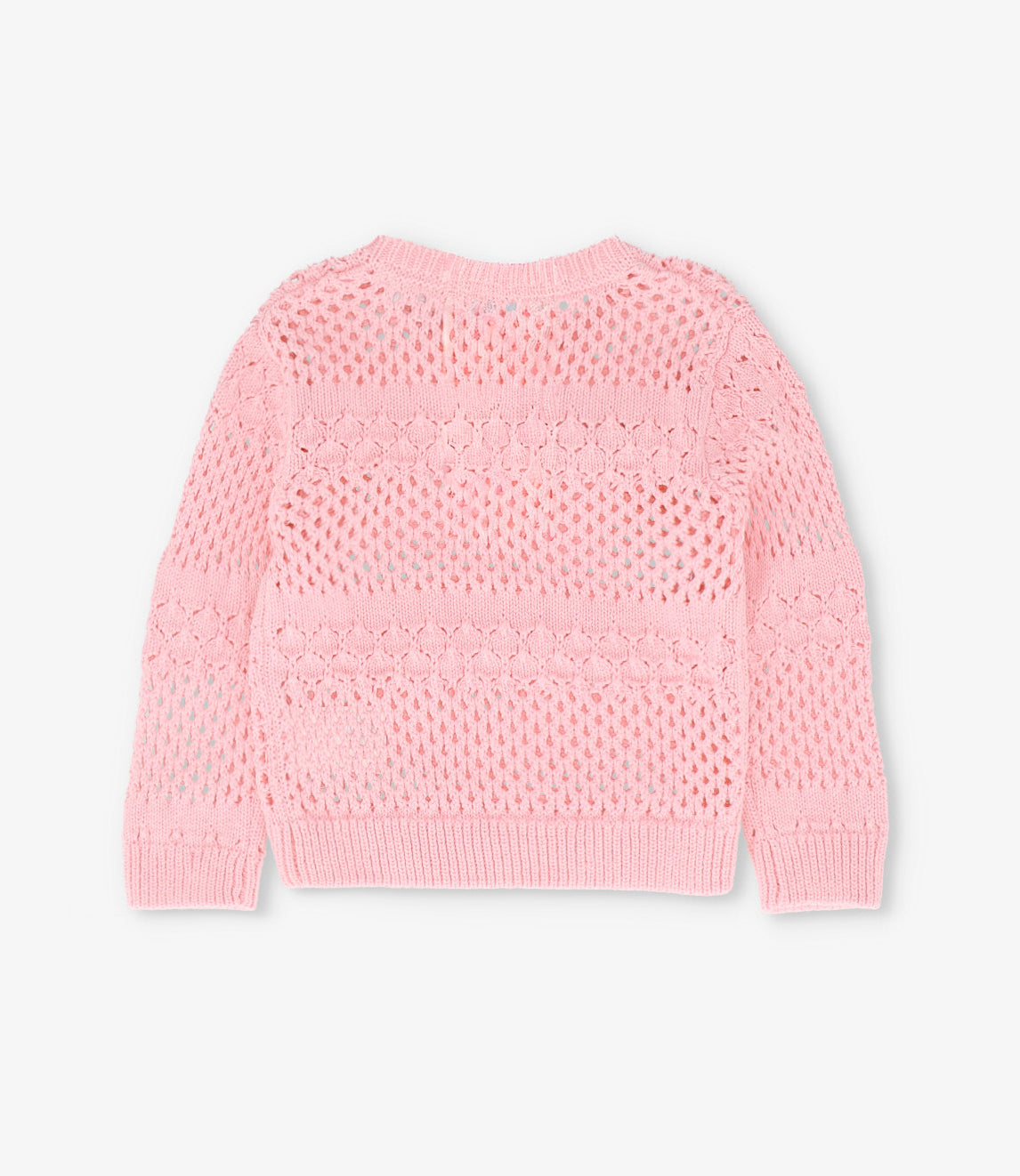 Chaleco niña calado 2 años / Rosado