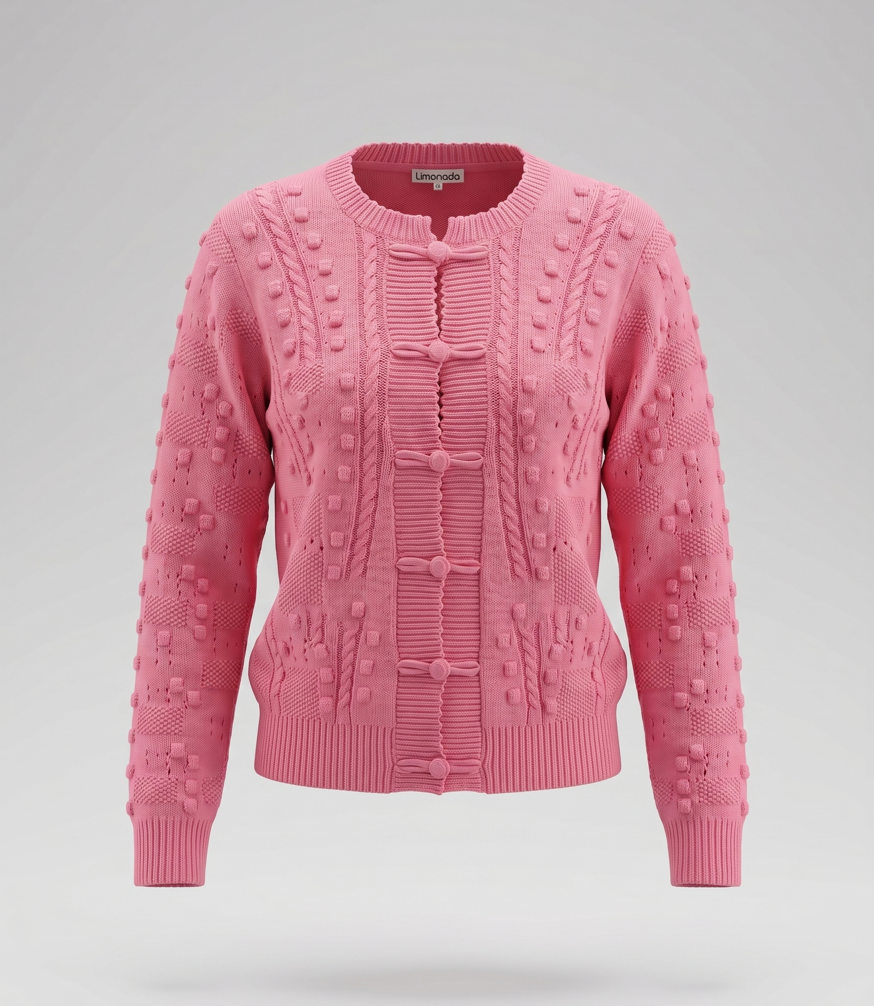 Chaleco niña cardigan con bordados 2 años / Coral