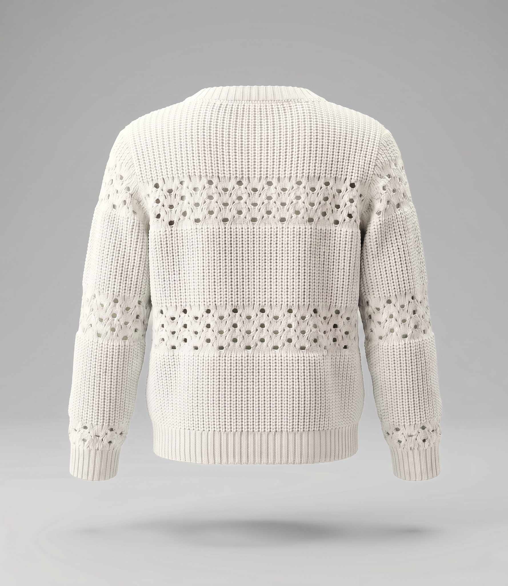 Chaleco niña cardigan con lazos 2 años / Crudo