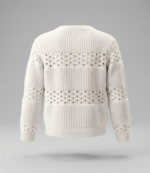 Chaleco niña cardigan con lazos 2 años / Crudo