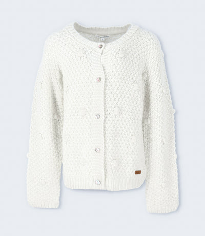 Chaleco niña tejido 2 años / Blanco