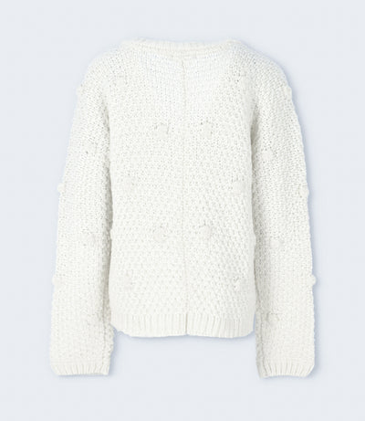 Chaleco niña tejido 2 años / Blanco