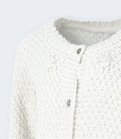 Chaleco niña tejido 2 años / Blanco