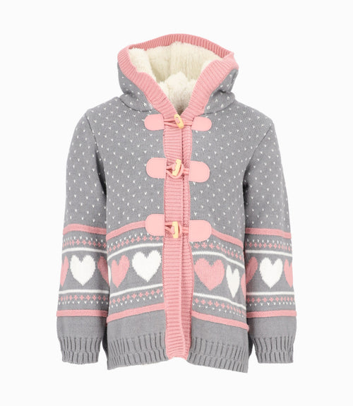 Chaleco niña tejido 2 años / Gris