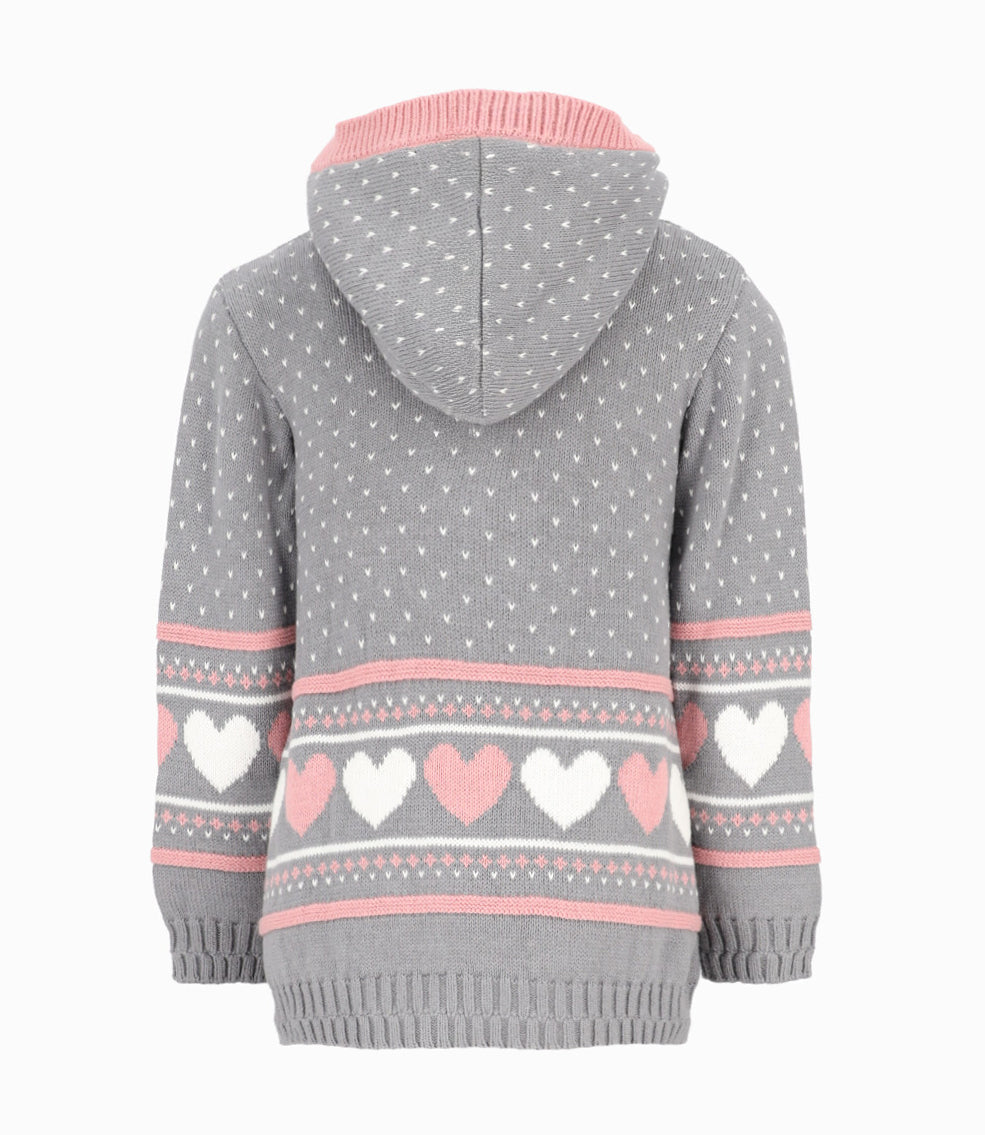 Chaleco niña tejido 2 años / Gris