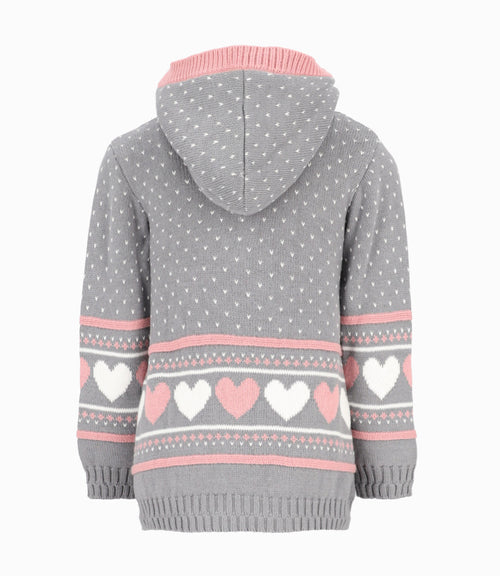 Chaleco niña tejido 2 años / Gris