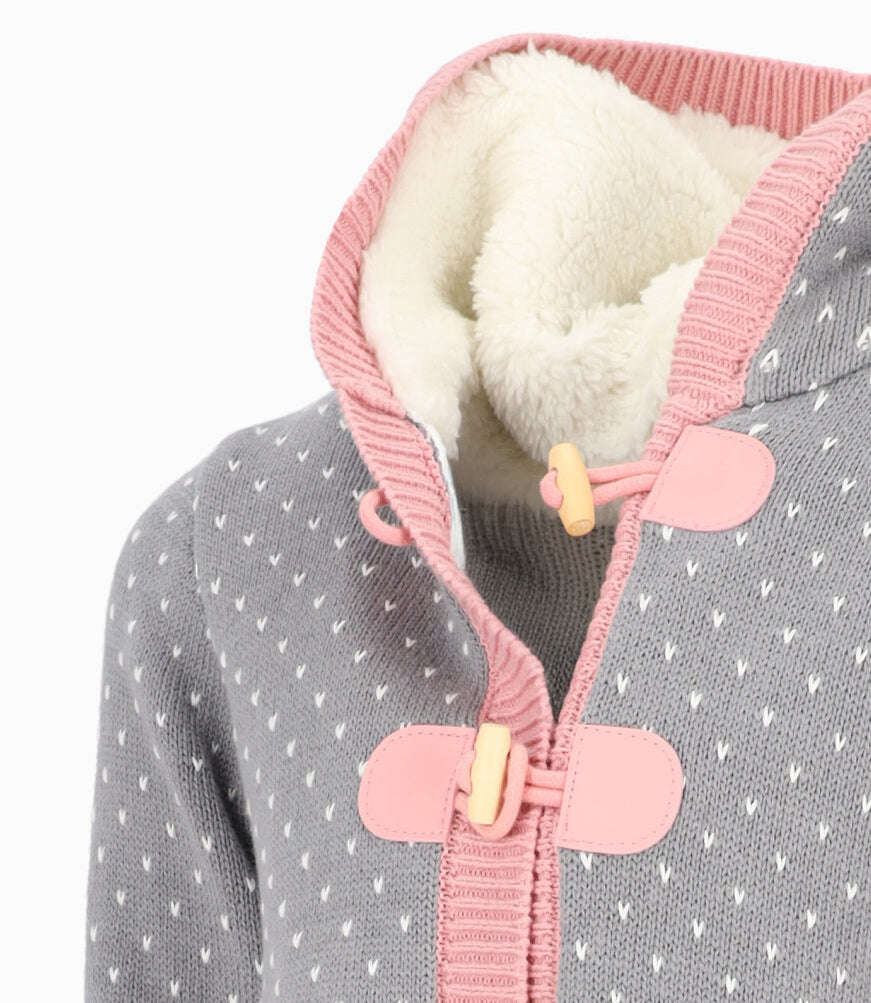 Chaleco niña tejido 2 años / Gris