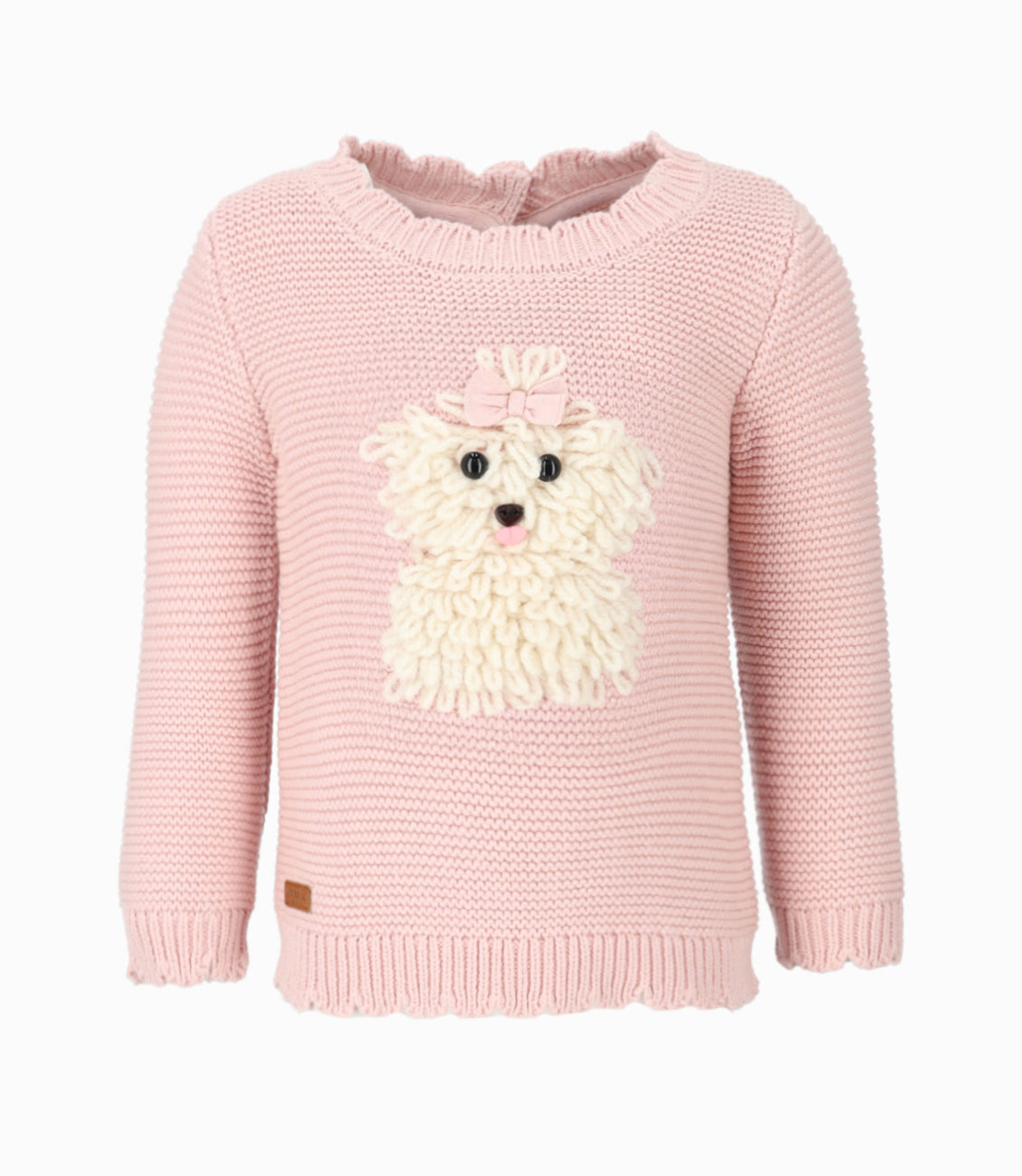 Chaleco niña con perrito 2 años / Rosado