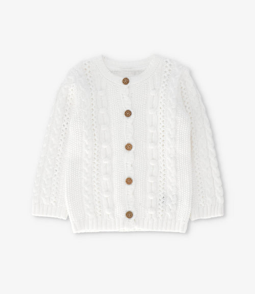 Chaleco niña cardigan 2 años / Crudo