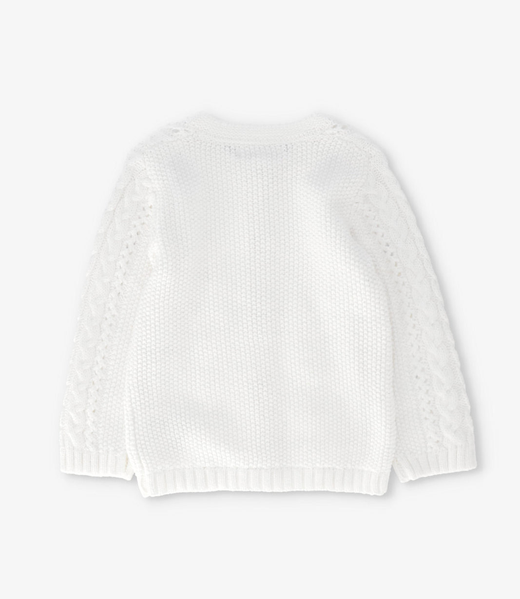 Chaleco niña cardigan 2 años / Crudo