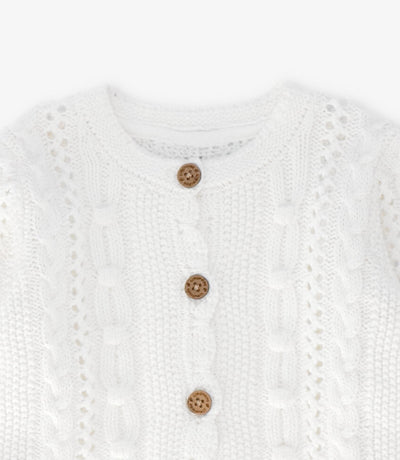 Chaleco niña cardigan 2 años / Crudo