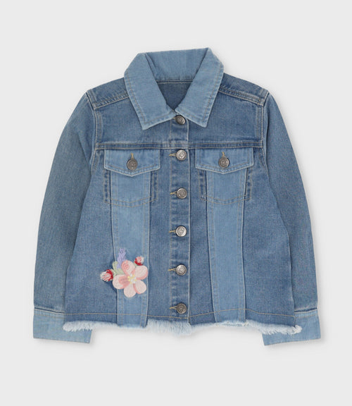 Chaqueta niña de jeans 2 años / Celeste