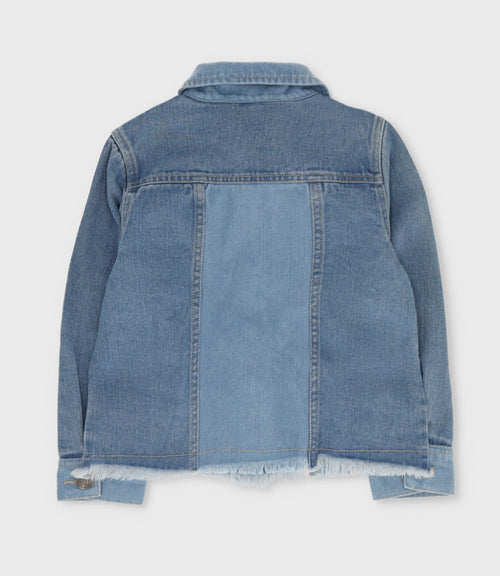 Chaqueta niña de jeans 2 años / Celeste