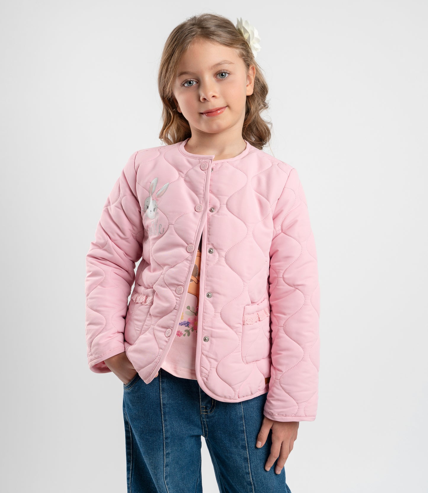 Chaqueta niña acolchada 2 años / Rosado