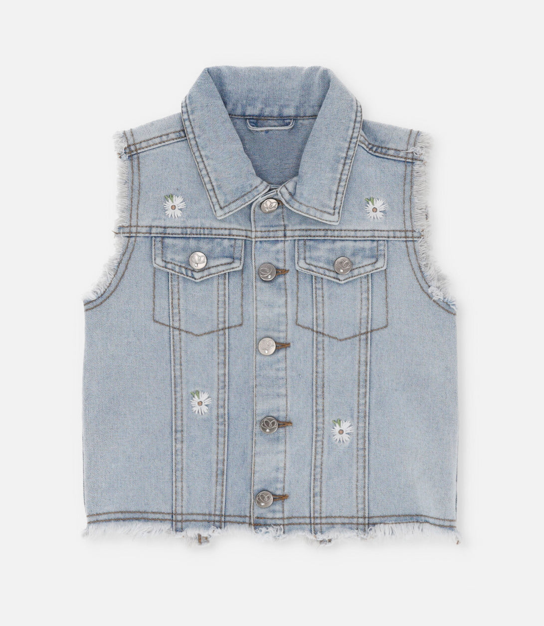 Chaqueta niña sin mangas 2 años / Celeste