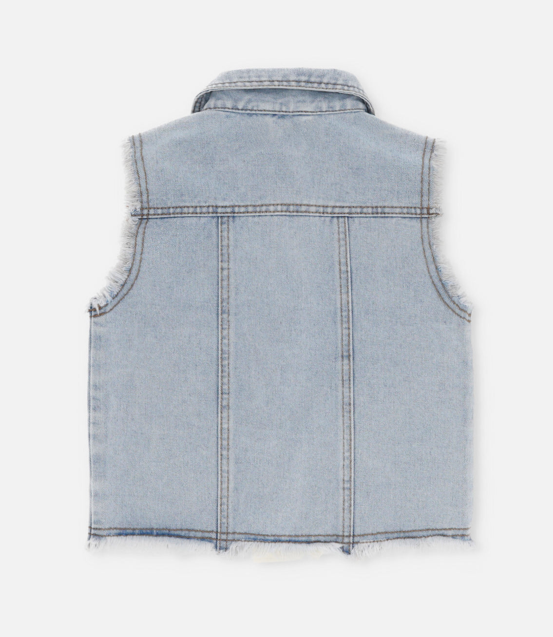 Chaqueta niña sin mangas 2 años / Celeste