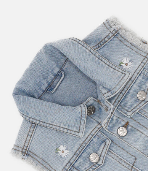 Chaqueta niña sin mangas 2 años / Celeste