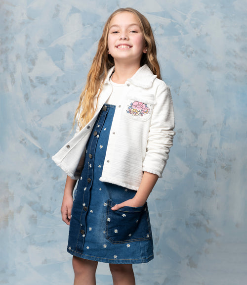 Chaqueta niña tejida