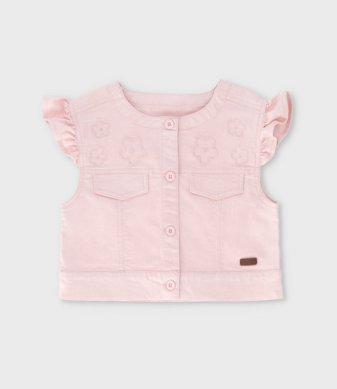 Chaqueta niña sin mangas 2 años / Rosado
