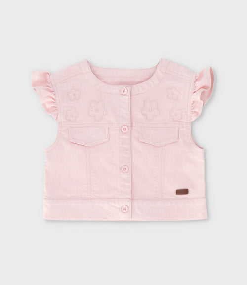 Chaqueta niña sin mangas 2 años / Rosado
