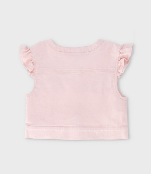 Chaqueta niña sin mangas 2 años / Rosado