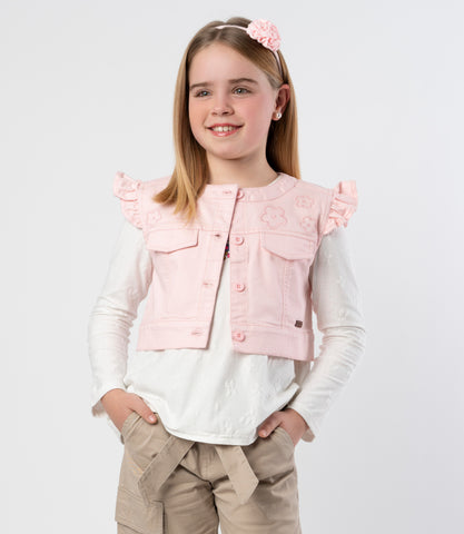 Chaqueta niña sin mangas