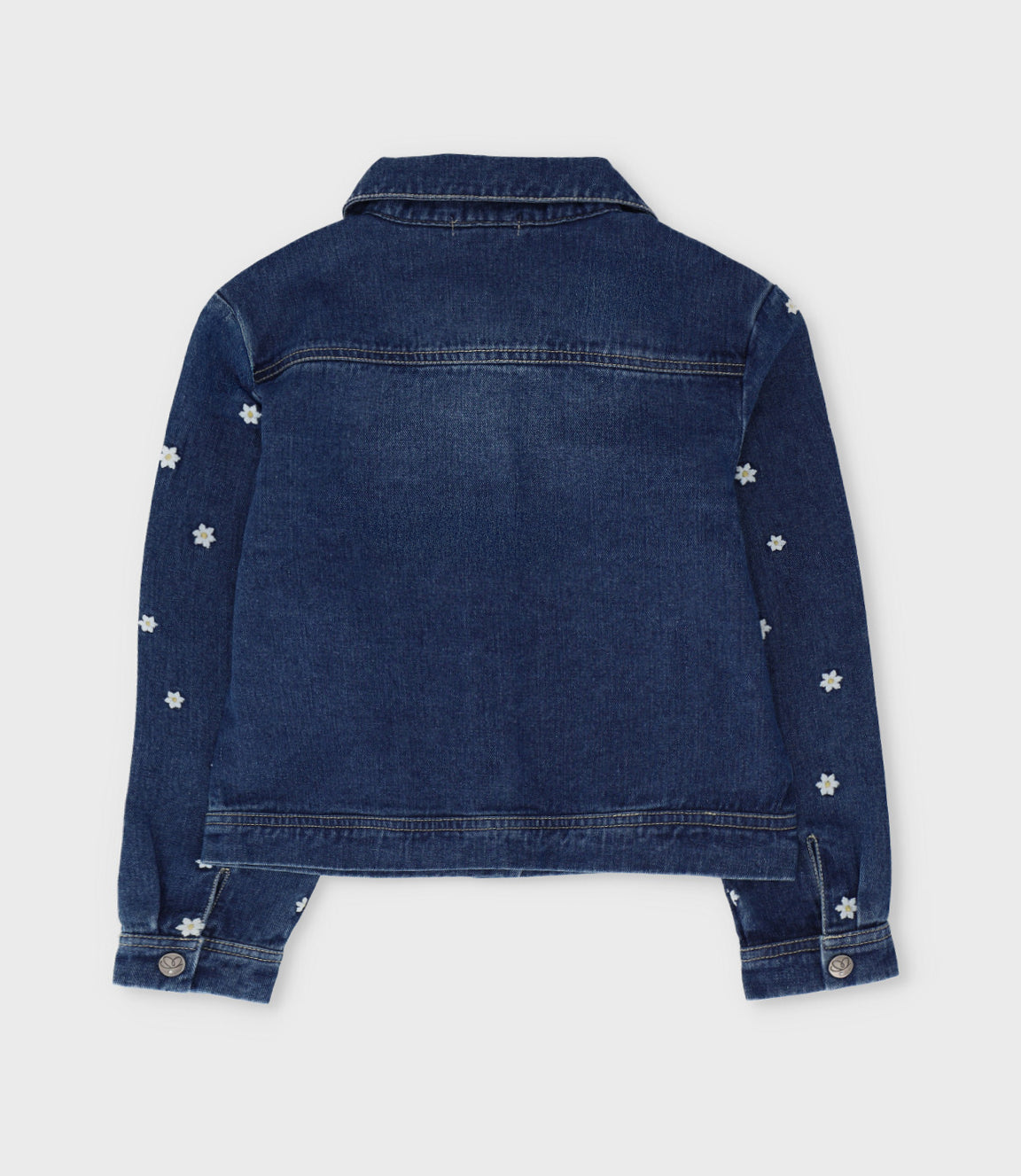 Chaqueta niña con flores 2 años / Azul Marino