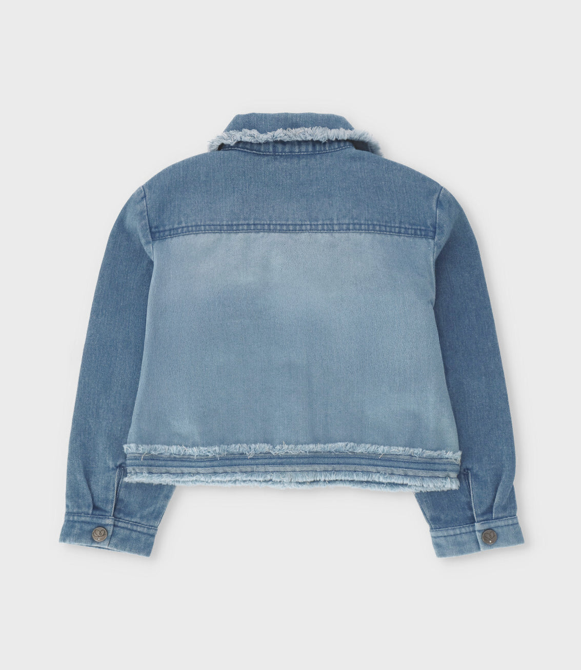 Chaqueta niña con flores 2 años / Celeste
