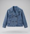 Chaqueta niña de denim