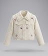 Chaqueta niña bordada con cherry