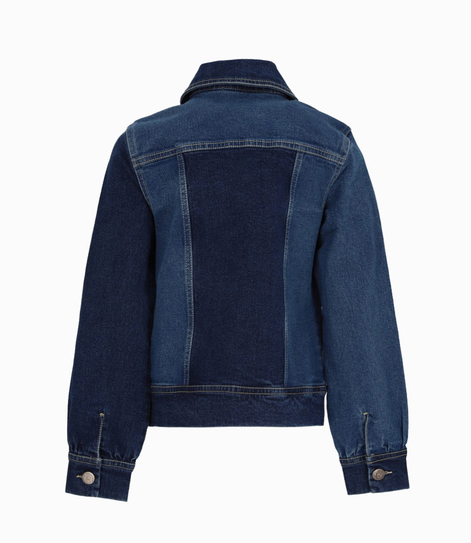 Chaqueta niña bicolor 2 años / Azul Marino