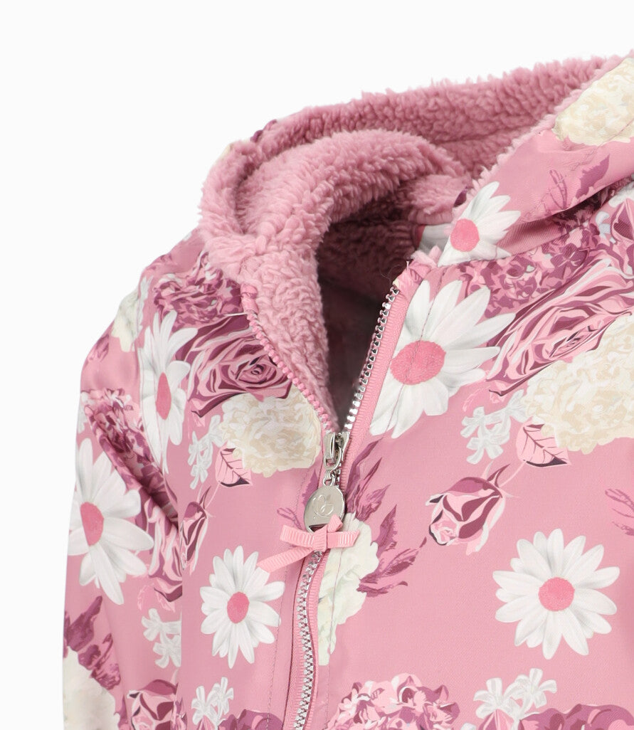 Chaqueta niña reversible 2 años / Palo Rosa