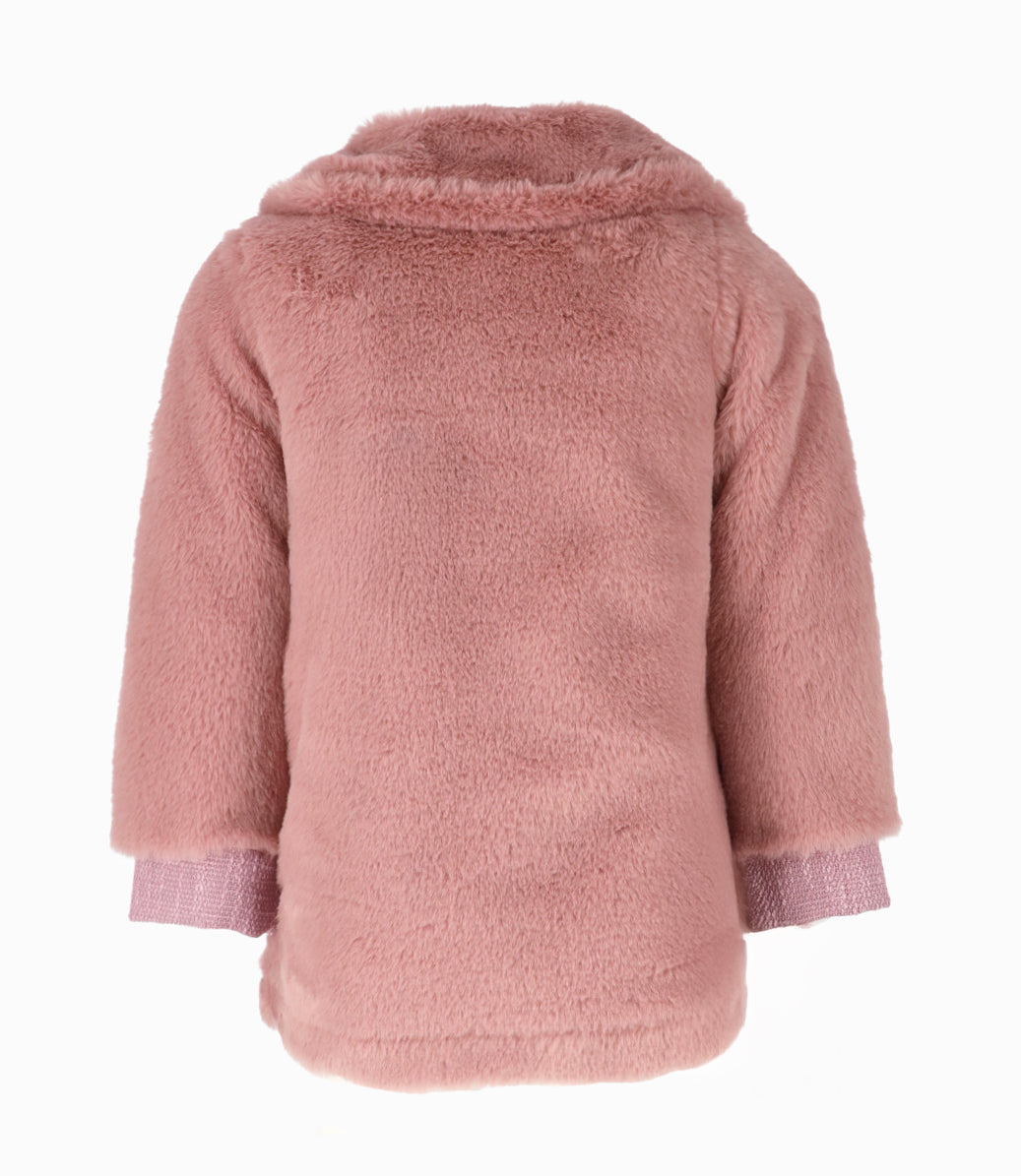 Chaqueta niña sherpa 2 años / Palo Rosa