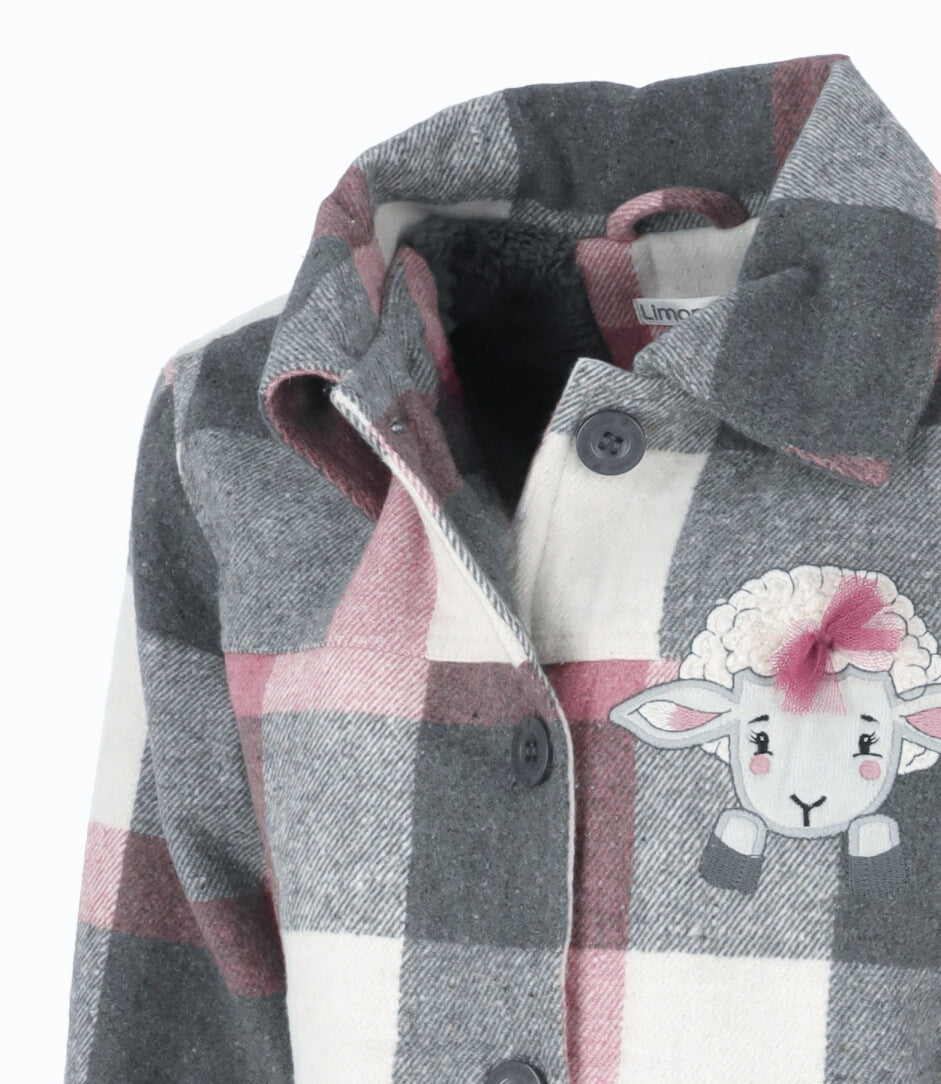 Chaqueta niña cuadrillé 2 años / Gris