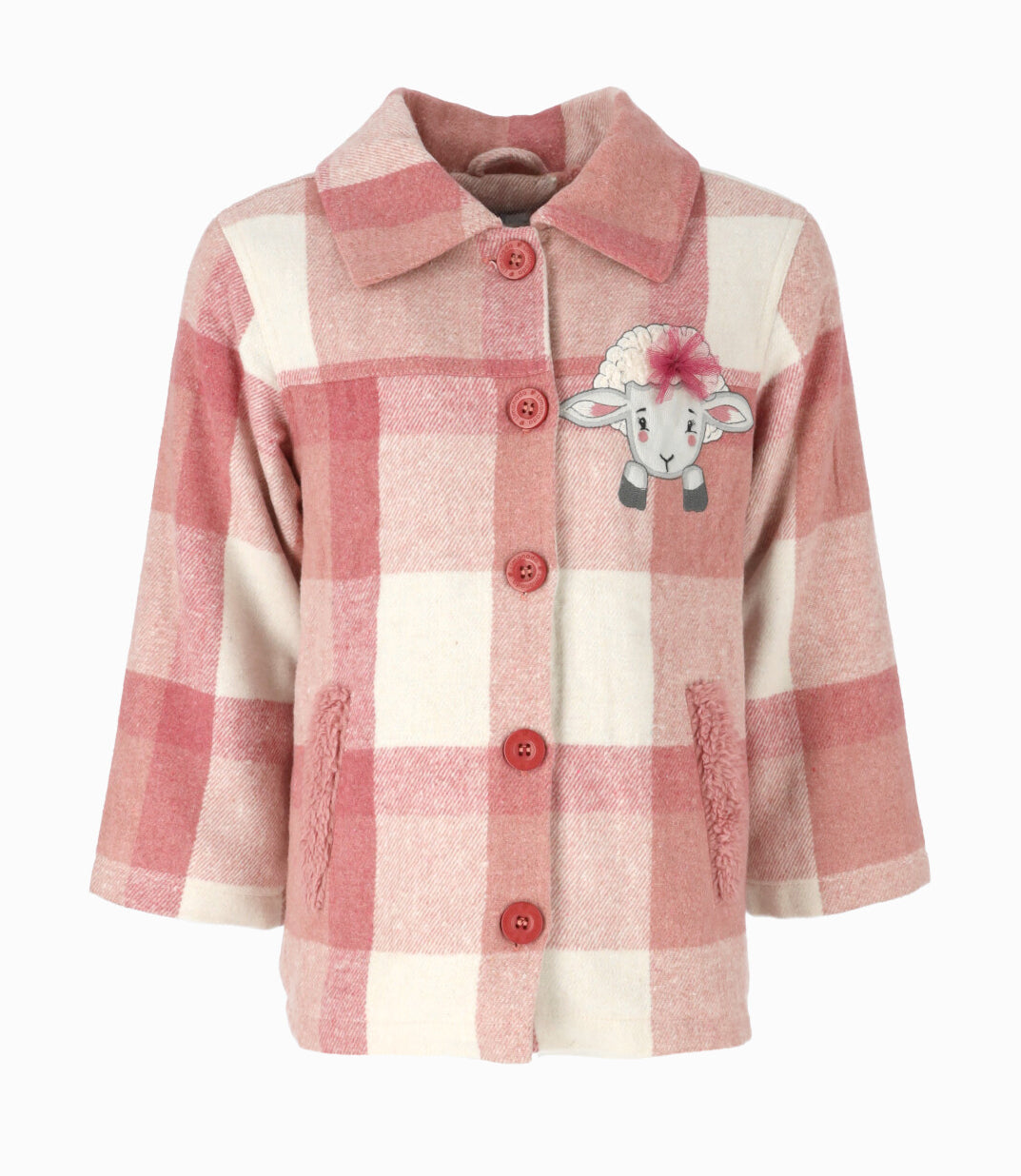 Chaqueta niña cuadrillé 2 años / Gris