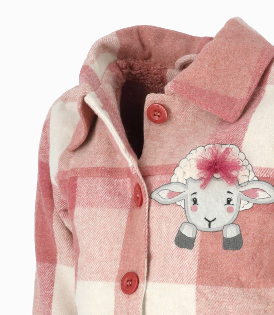 Chaqueta niña cuadrillé 2 años / Gris