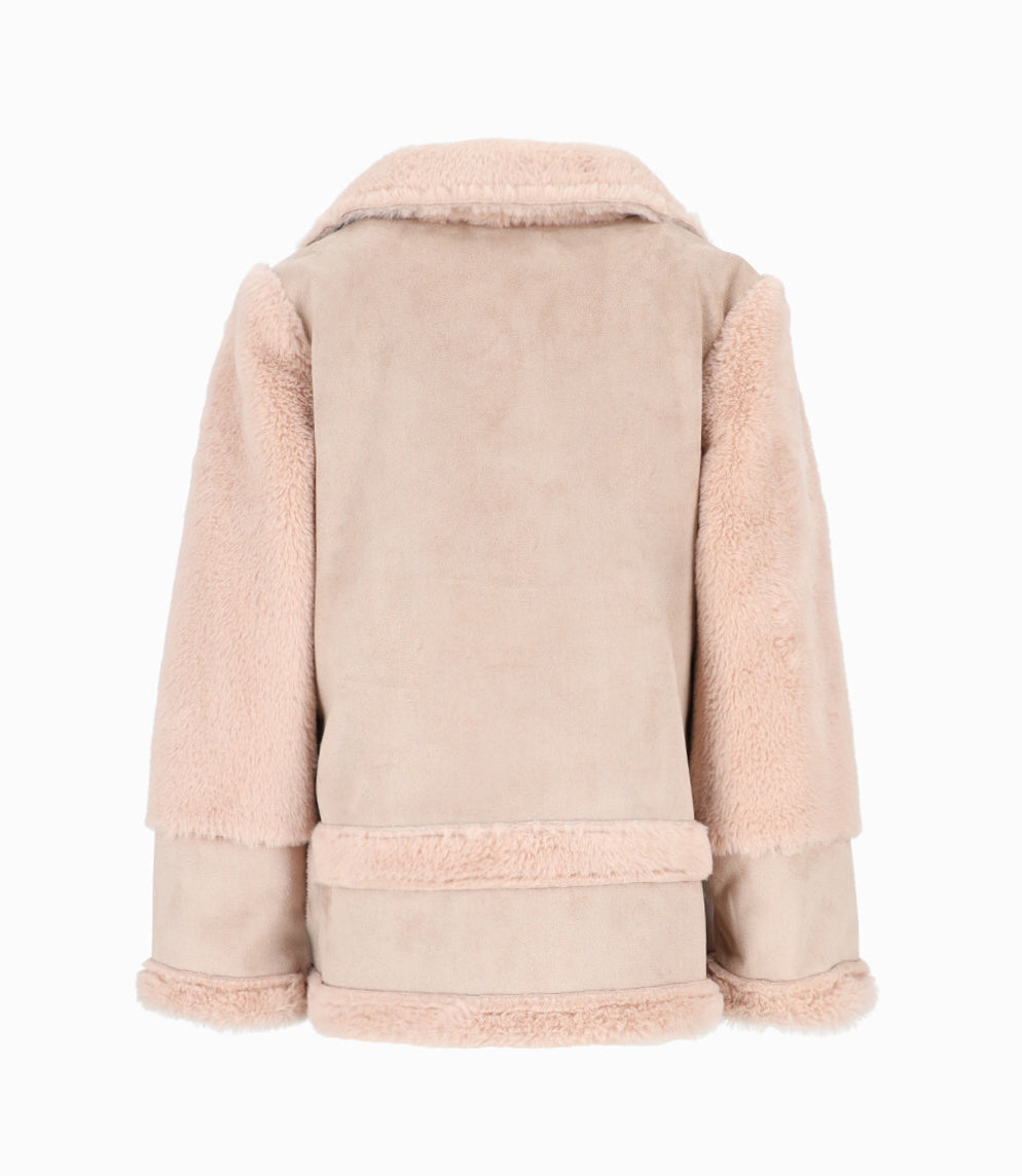 Chaqueta niña aviadora 2 años / Beige