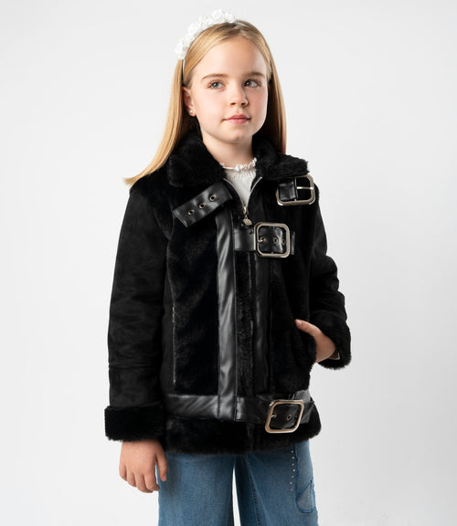 Chaqueta niña aviadora 2 años / Rosado